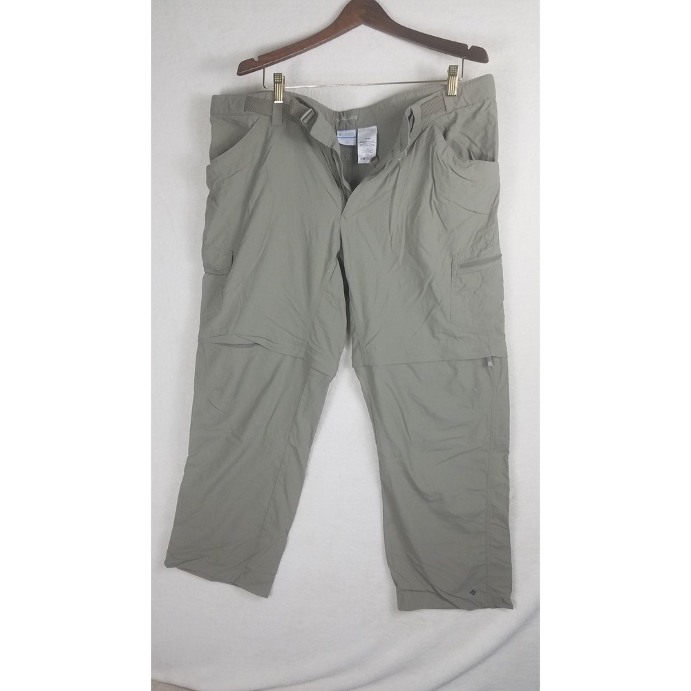 Columbia‎ Convertible Cargo Pants Mens 40x32 Sage Green Good Omni-Wick Hiking